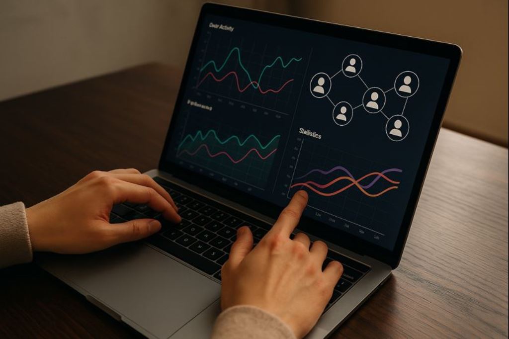 Dashboard with statistics