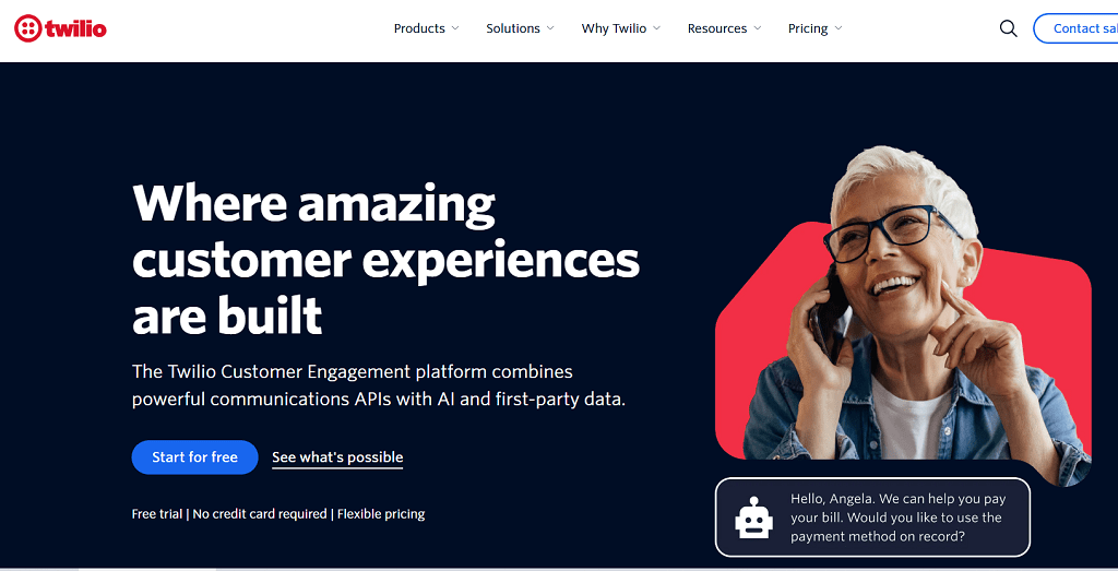 Twillo Interface